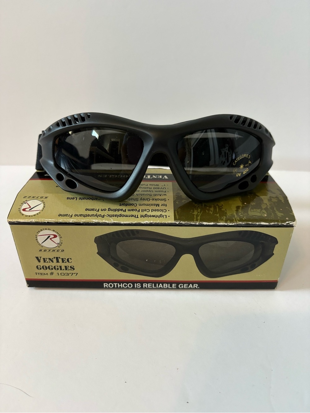 Rothco Ventec Goggles - Black